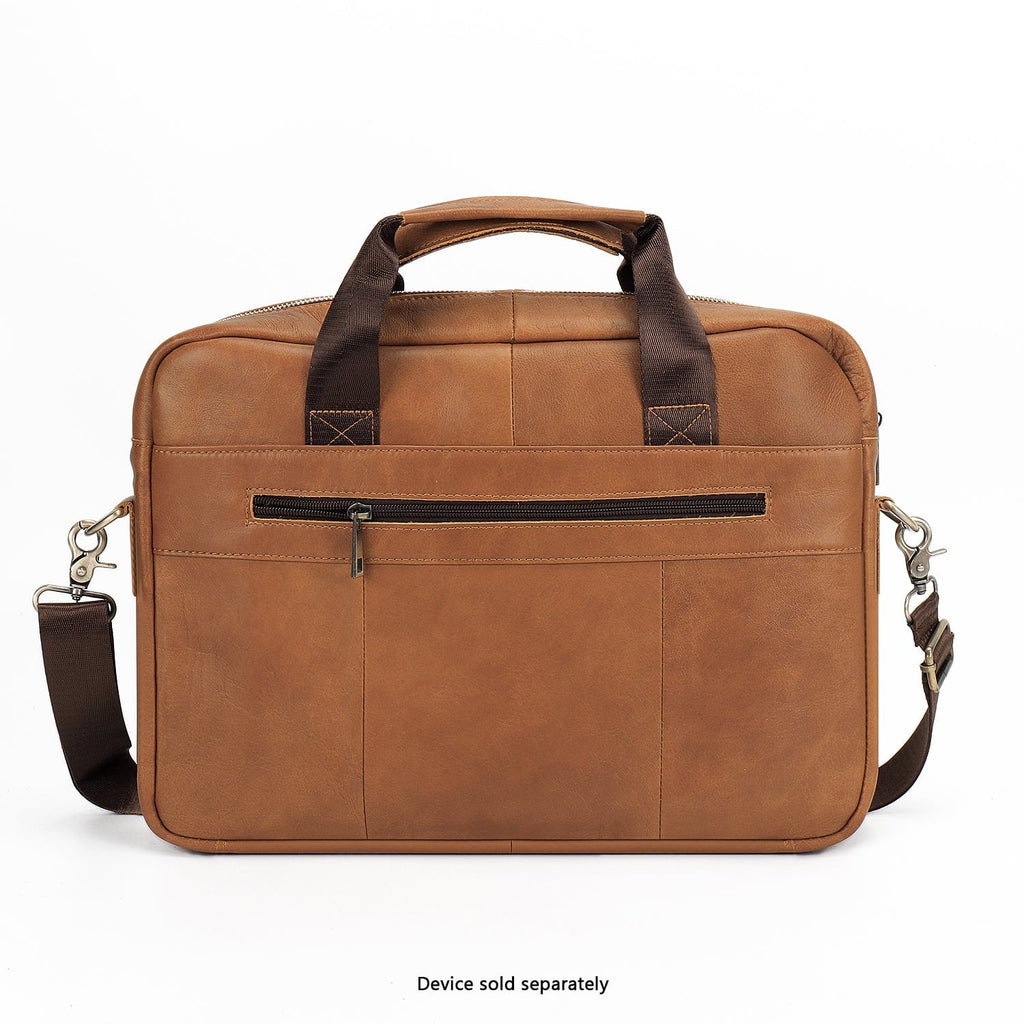 Genuine Leather Business Bag Briefcase - Laptops up to 16-inch
