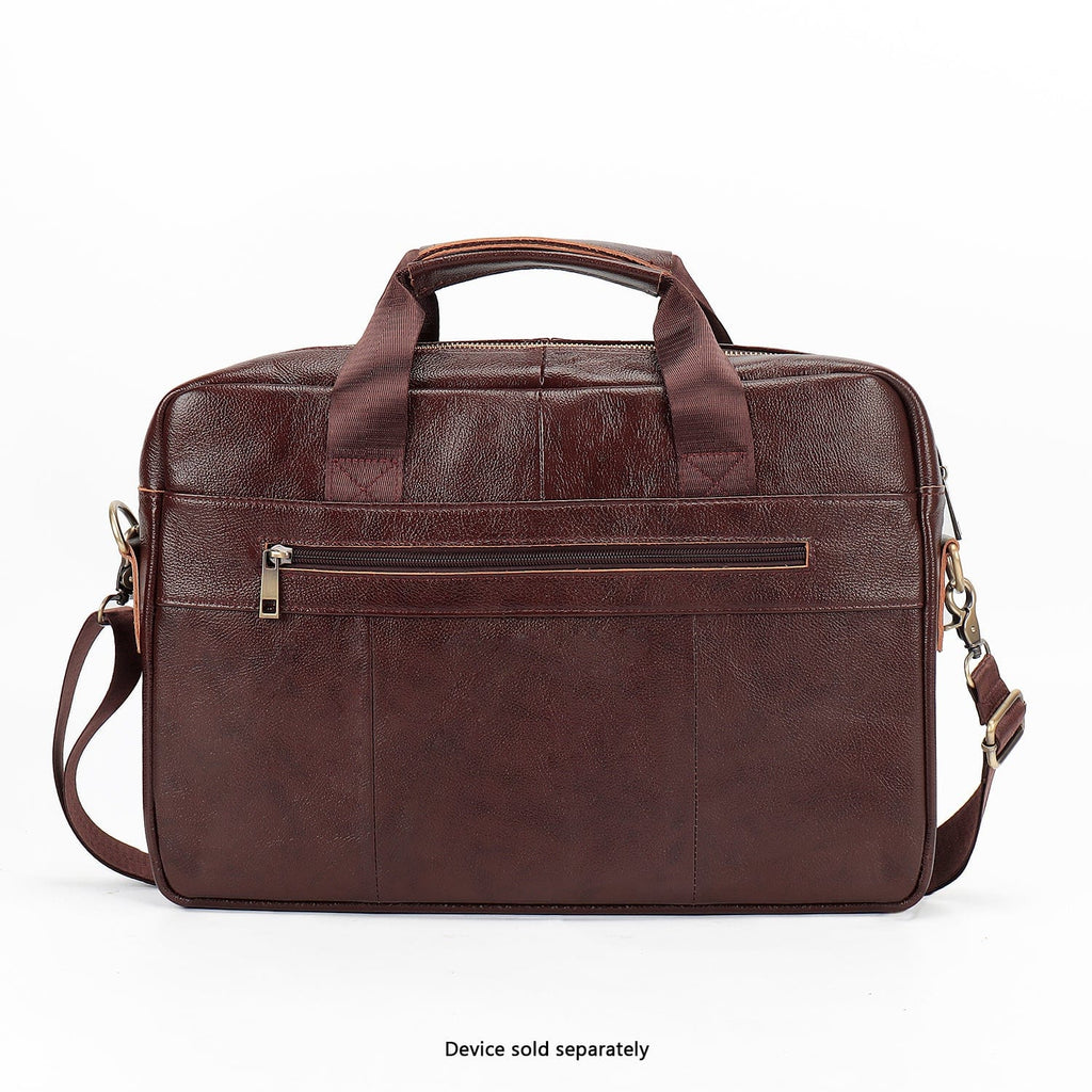 Genuine Leather Business Bag Briefcase - Laptops up to 16-inch