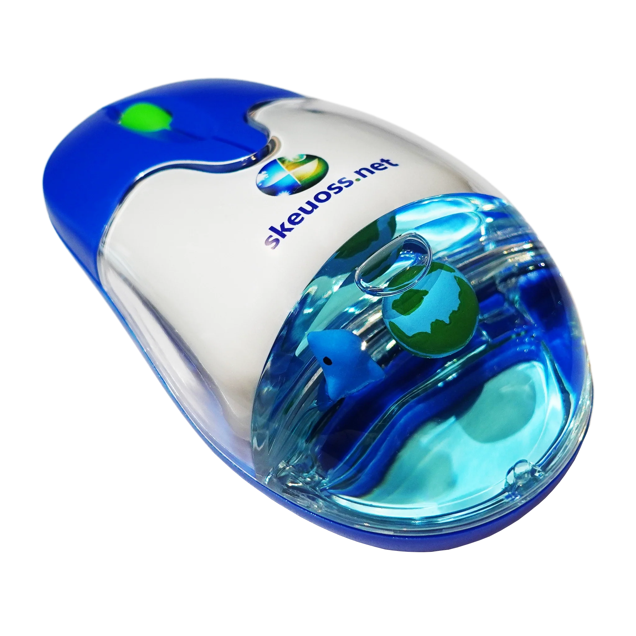 Skeuoss Frutiger Aero Aqua Liquid Mouse - Blue
